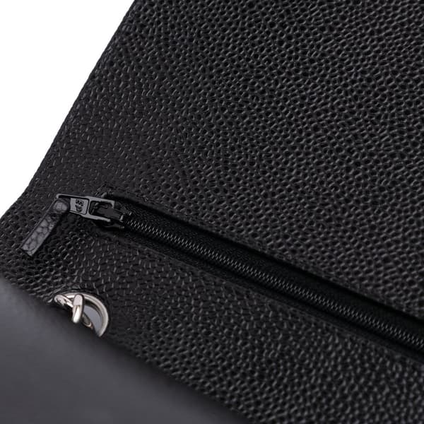 Pre-owned Chanel Jumbo Classic Caviar Double Flap Black