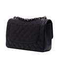 Miniatyrbillede 2 af 10: Pre-owned Chanel Jumbo Classic Caviar Double Flap Black