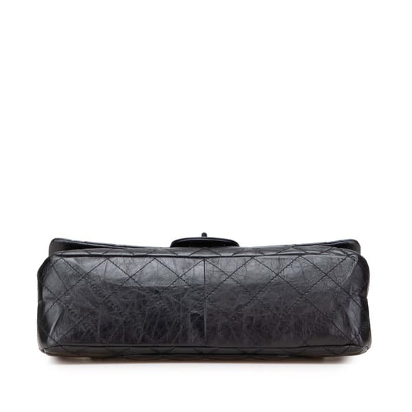 Pre-owned Chanel Reissue 2.55 Aged Calfskin Double Flap 227 Black