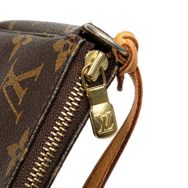 Pre-owned Louis Vuitton Monogram Pochette Accessoires Brown