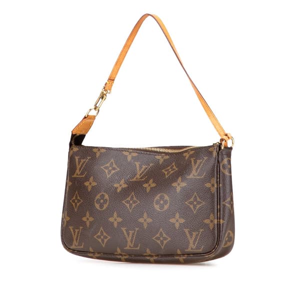 Pre-owned Louis Vuitton Monogram Pochette Accessoires Brown