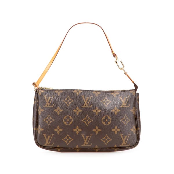 Pre-owned Louis Vuitton Monogram Pochette Accessoires Brown