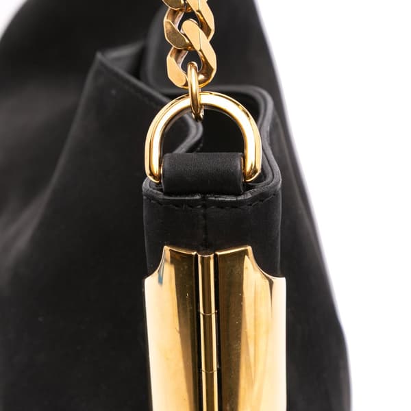 Pre-owned Gucci Nubuck 1970 Shoulder Bag Black