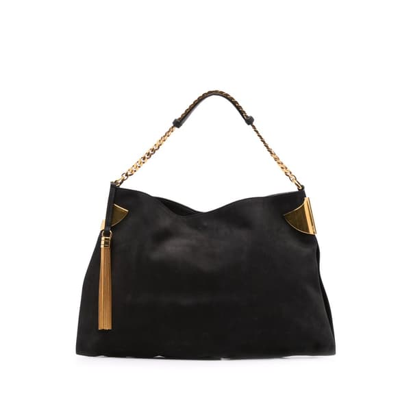 Pre-owned Gucci Nubuck 1970 Shoulder Bag Black