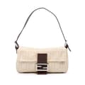 Miniatyrbillede 1 af 9: Pre-owned Fendi Zucca Canvas Baguette Brown