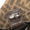 Miniatyrbilde 6 av 10: Pre-owned Fendi Mini Zucca Wool Baguette Brown