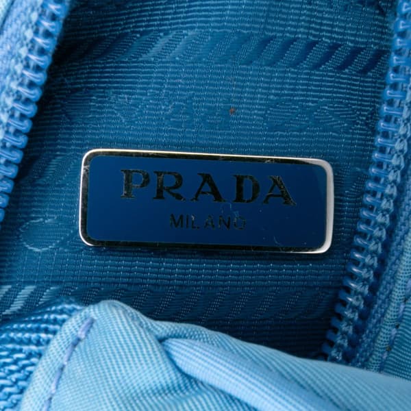Pre-owned Prada Mini Tessuto Re Edition 2000 Shoulder Bag Blue