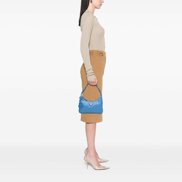 Pre-owned Prada Mini Tessuto Re Edition 2000 Shoulder Bag Blue