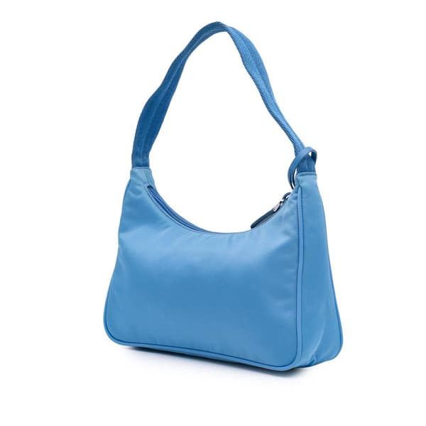 Pre-owned Prada Mini Tessuto Re Edition 2000 Shoulder Bag Blue