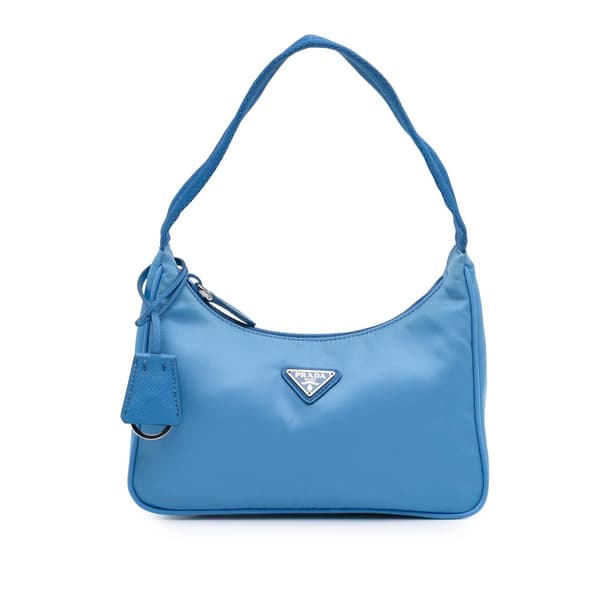 Pre-owned Prada Mini Tessuto Re Edition 2000 Shoulder Bag Blue