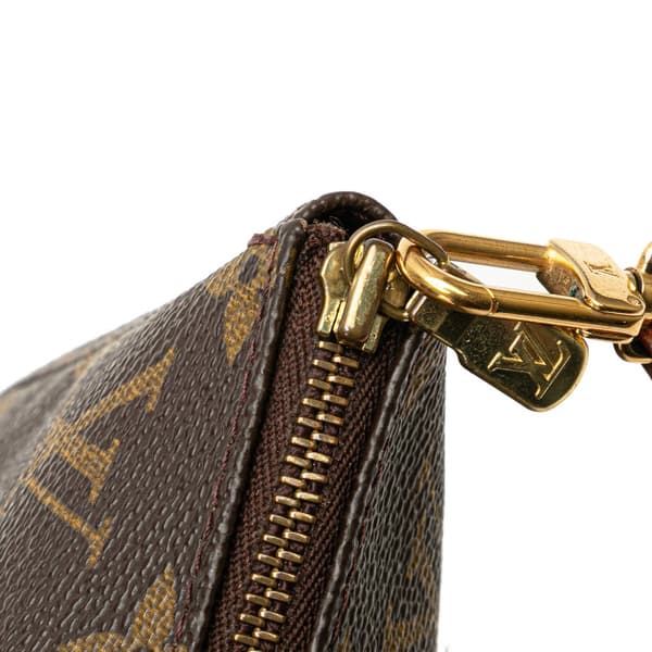 Pre-owned Louis Vuitton Monogram Pochette Accessoires Brown