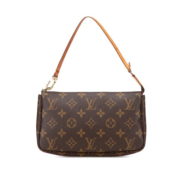 Pre-owned Louis Vuitton Monogram Pochette Accessoires Brown
