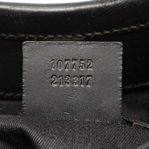 Pre-owned Gucci GG Canvas Shoulder Bag Black