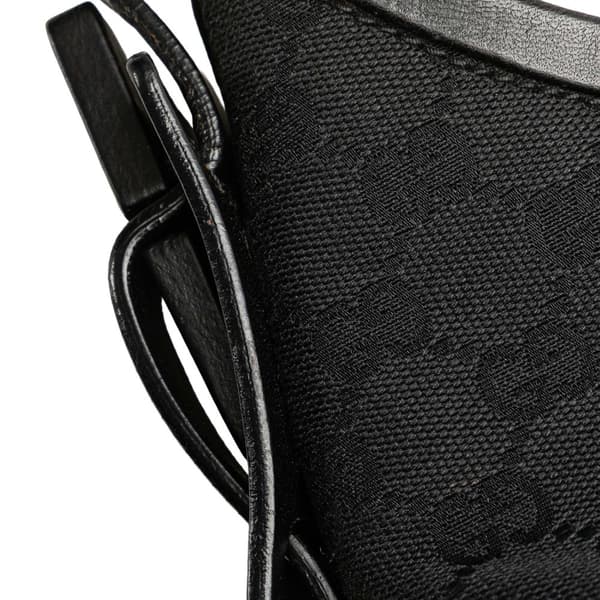Pre-owned Gucci GG Canvas Shoulder Bag Black