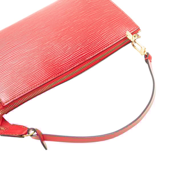 Pre-owned Louis Vuitton Epi Pochette Accessoires Red