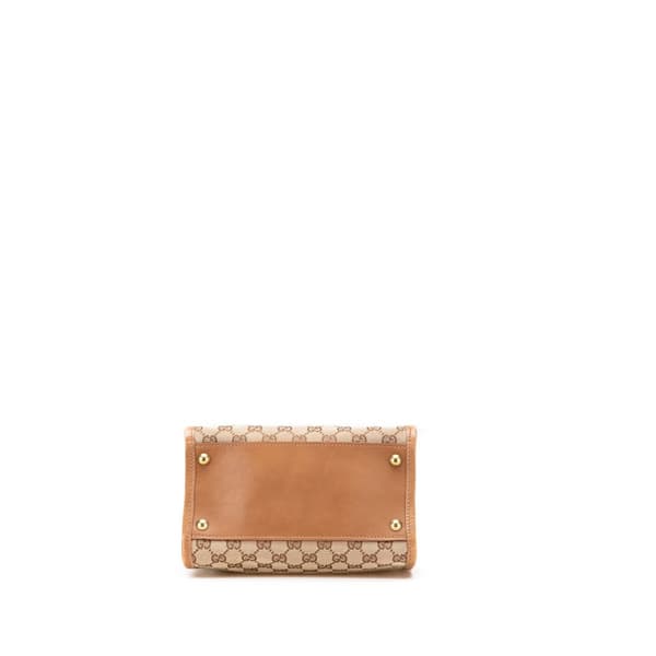 Pre-owned Gucci GG Canvas Shoulder Bag Brown
