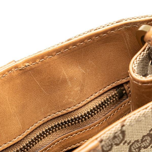 Pre-owned Gucci GG Canvas Shoulder Bag Brown