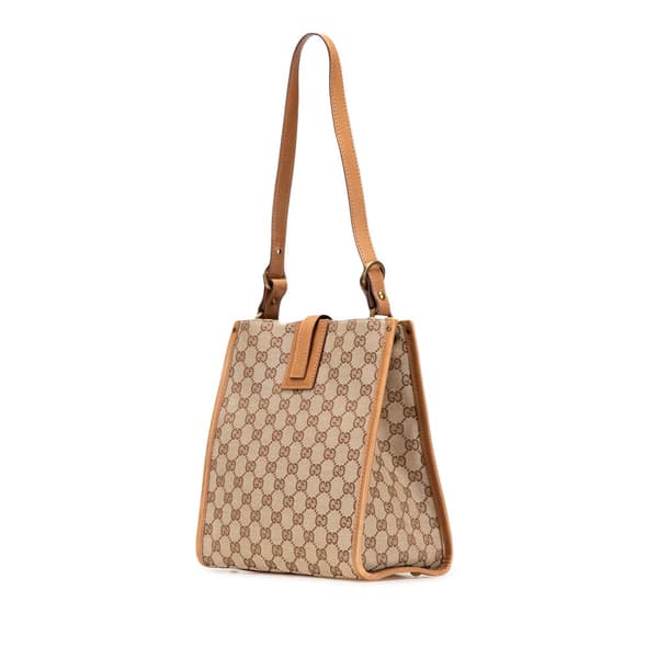 Pre-owned Gucci GG Canvas Shoulder Bag Brown