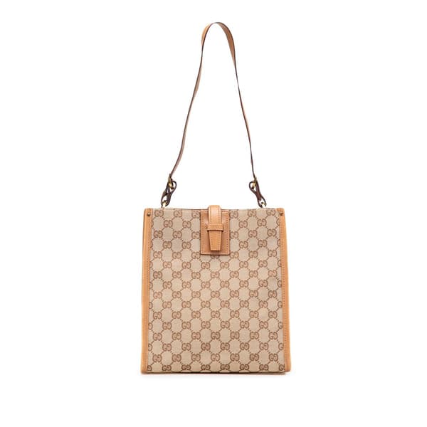 Pre-owned Gucci GG Canvas Shoulder Bag Brown