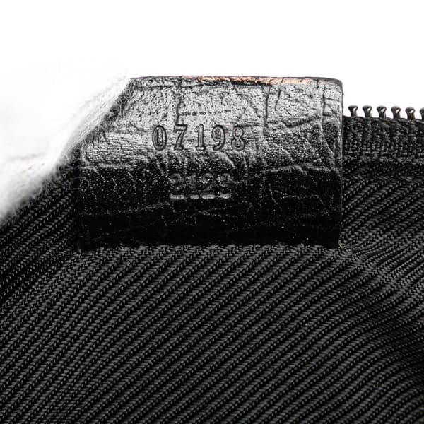 Pre-owned Gucci GG Canvas Boat Black
