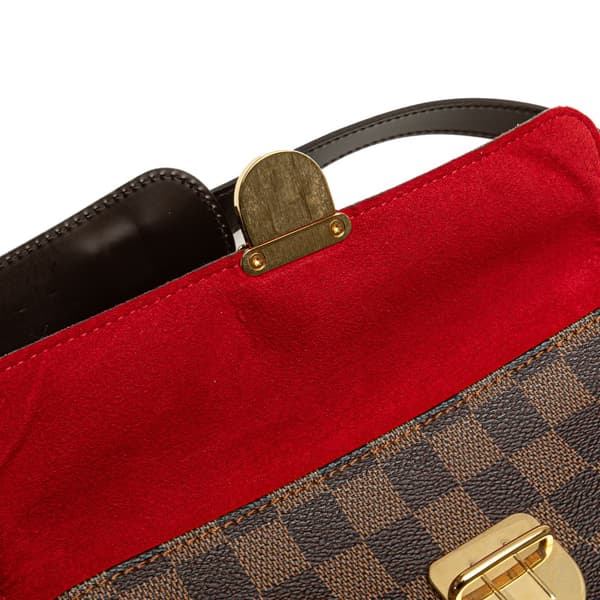 Pre-owned Louis Vuitton Damier Ebene Ravello GM Brown
