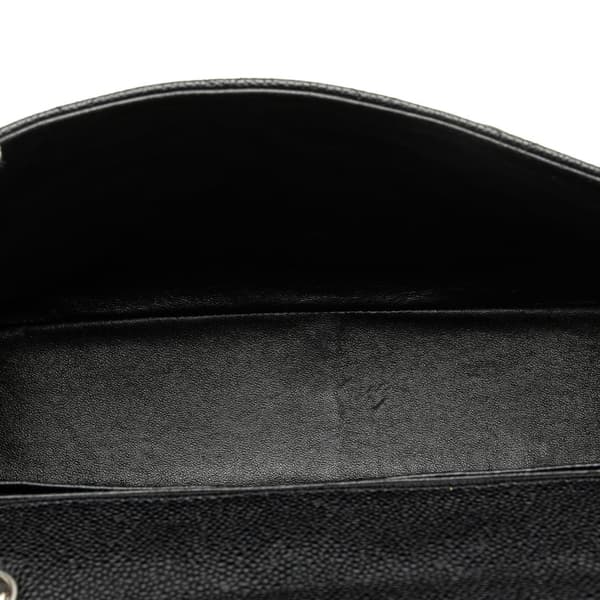Pre-owned Chanel Jumbo Classic Caviar Double Flap Black