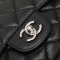Miniatyrbilde 8 av 10: Pre-owned Chanel Jumbo Classic Caviar Double Flap Black