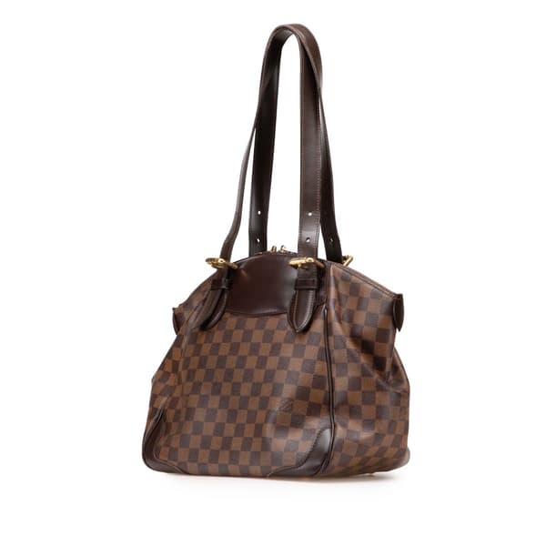 Pre-owned Louis Vuitton Damier Ebene Verona GM Brown