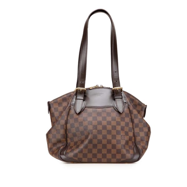 Pre-owned Louis Vuitton Damier Ebene Verona GM Brown