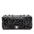 Miniatyrbillede 1 af 10: Pre-owned Chanel Jumbo Patent Lucky Symbols Flap Black