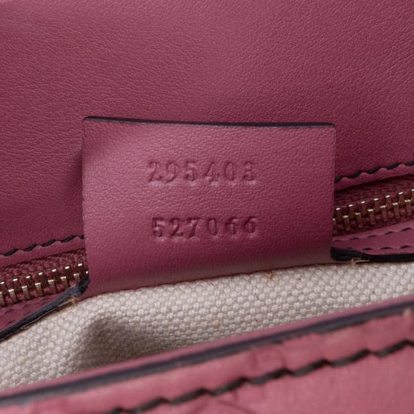 Pre-owned Gucci Large Guccissima Emily Shoulder Bag Pink