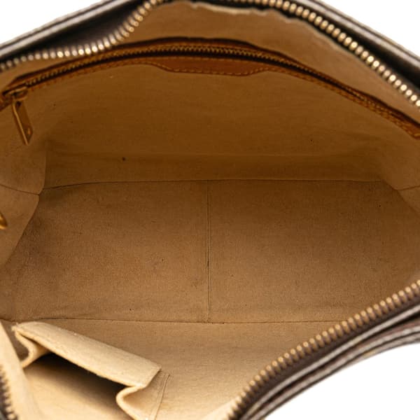 Pre-owned Louis Vuitton Monogram Looping GM Brown