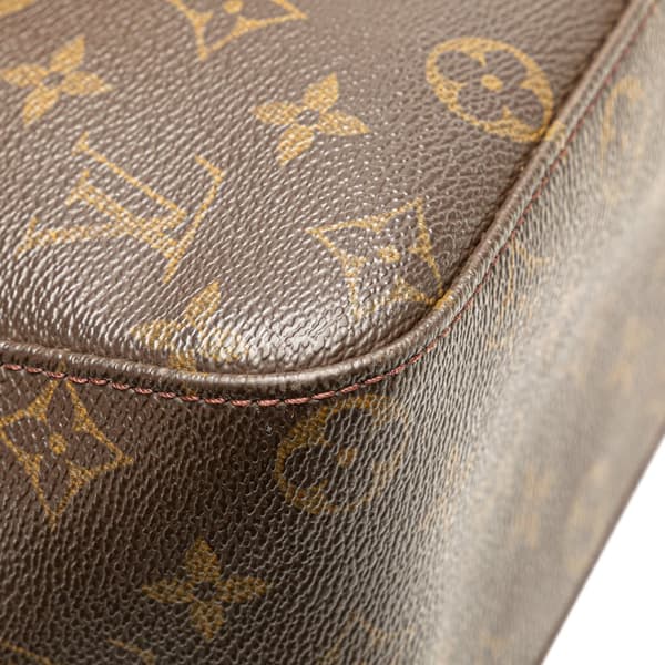 Pre-owned Louis Vuitton Monogram Looping GM Brown
