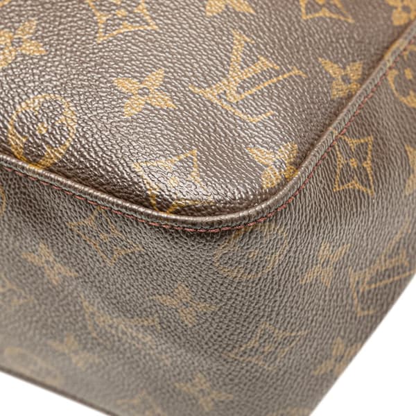 Pre-owned Louis Vuitton Monogram Looping GM Brown