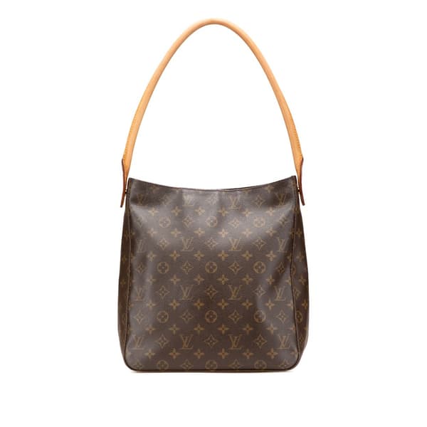 Pre-owned Louis Vuitton Monogram Looping GM Brown