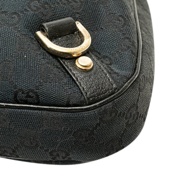 Pre-owned Gucci GG Canvas Abbey D Ring Shoulder Bag Blue