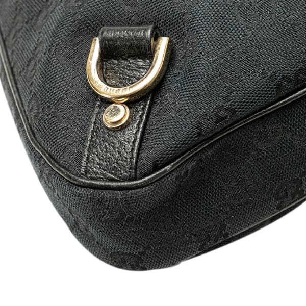 Pre-owned Gucci GG Canvas Abbey D Ring Shoulder Bag Blue