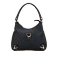 Miniatyrbild 1 av 10: Pre-owned Gucci GG Canvas Abbey D Ring Shoulder Bag Blue