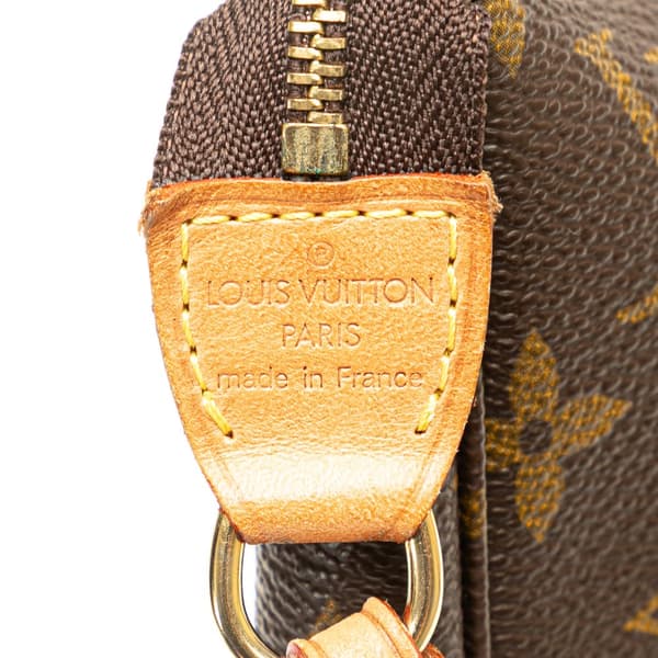 Pre-owned Louis Vuitton Monogram Pochette Accessoires Brown