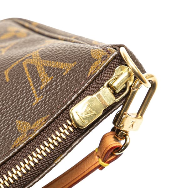 Pre-owned Louis Vuitton Monogram Pochette Accessoires Brown