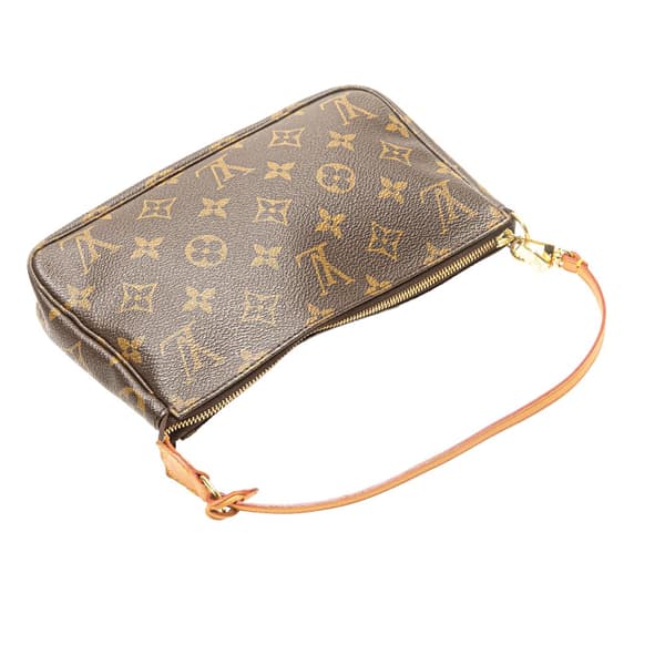 Pre-owned Louis Vuitton Monogram Pochette Accessoires Brown