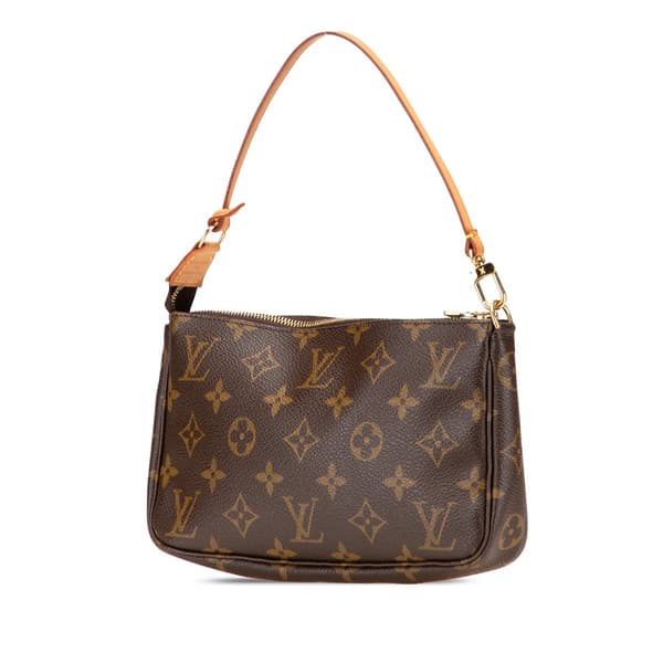 Pre-owned Louis Vuitton Monogram Pochette Accessoires Brown