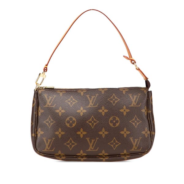 Pre-owned Louis Vuitton Monogram Pochette Accessoires Brown