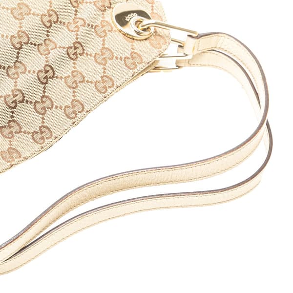 Pre-owned Gucci GG Canvas Eclipse Shoulder Bag Brown
