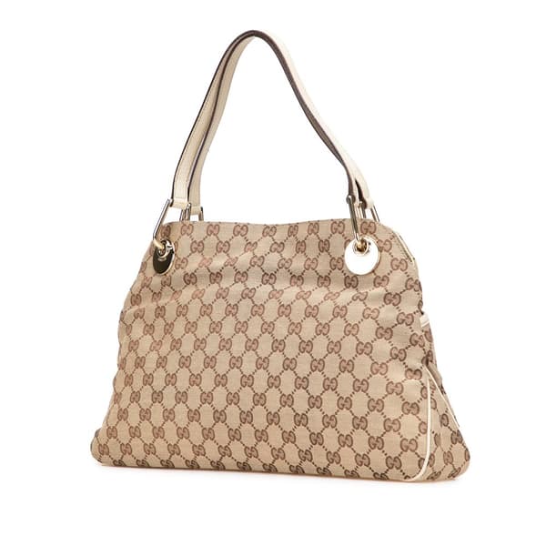 Pre-owned Gucci GG Canvas Eclipse Shoulder Bag Brown