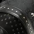 Miniatyrbild 10 av 10: Pre-owned Gucci GG Canvas Bamboo Bullet Shoulder Bag Black