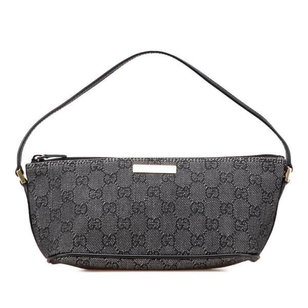 Pre-owned Gucci GG Denim Boat Gray