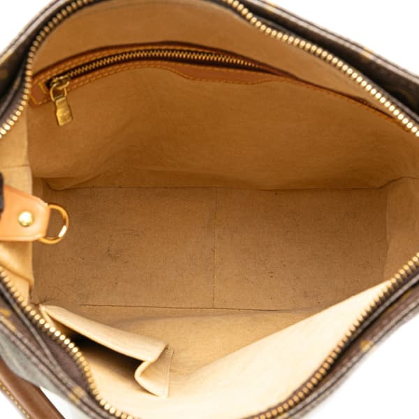 Pre-owned Louis Vuitton Monogram Looping GM Brown