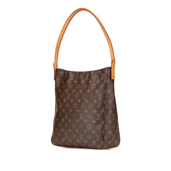 Pre-owned Louis Vuitton Monogram Looping GM Brown