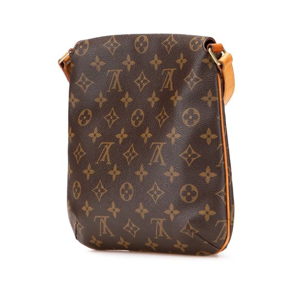 Pre-owned Louis Vuitton Monogram Musette Salsa Short Strap Brown